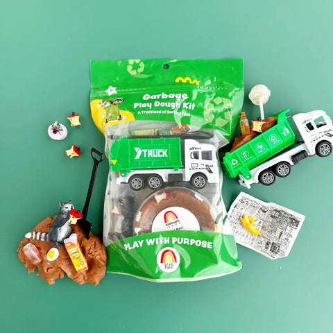 Earth Grown KidDough: Bagged Sensory Kit - Garbage