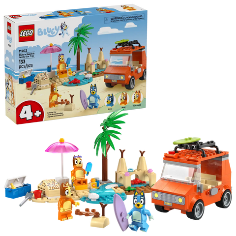 LEGO® DUPLO® Bluey's Beach & Family Car Trip 11202