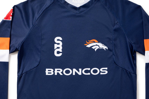 #NFLJ-DEN – NFL Collection | Long Sleeve MTB Jersey – DEN Broncos (Size Small. Like-New – Washed for Photos)