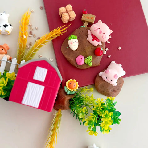 Earth Grown KidDough: Bagged Sensory Kit - Farm